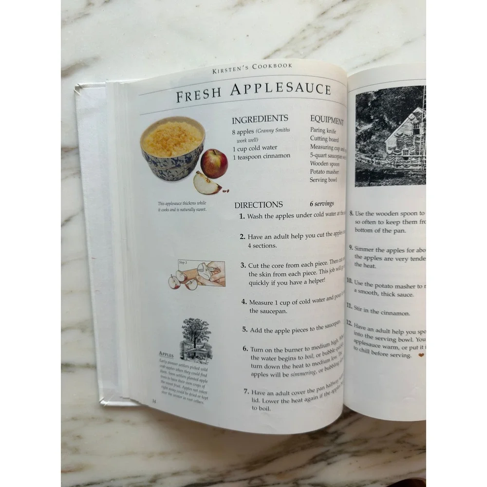Vintage American Girl Kirsten's Cookbook Pleasant Company 1854 Recipes